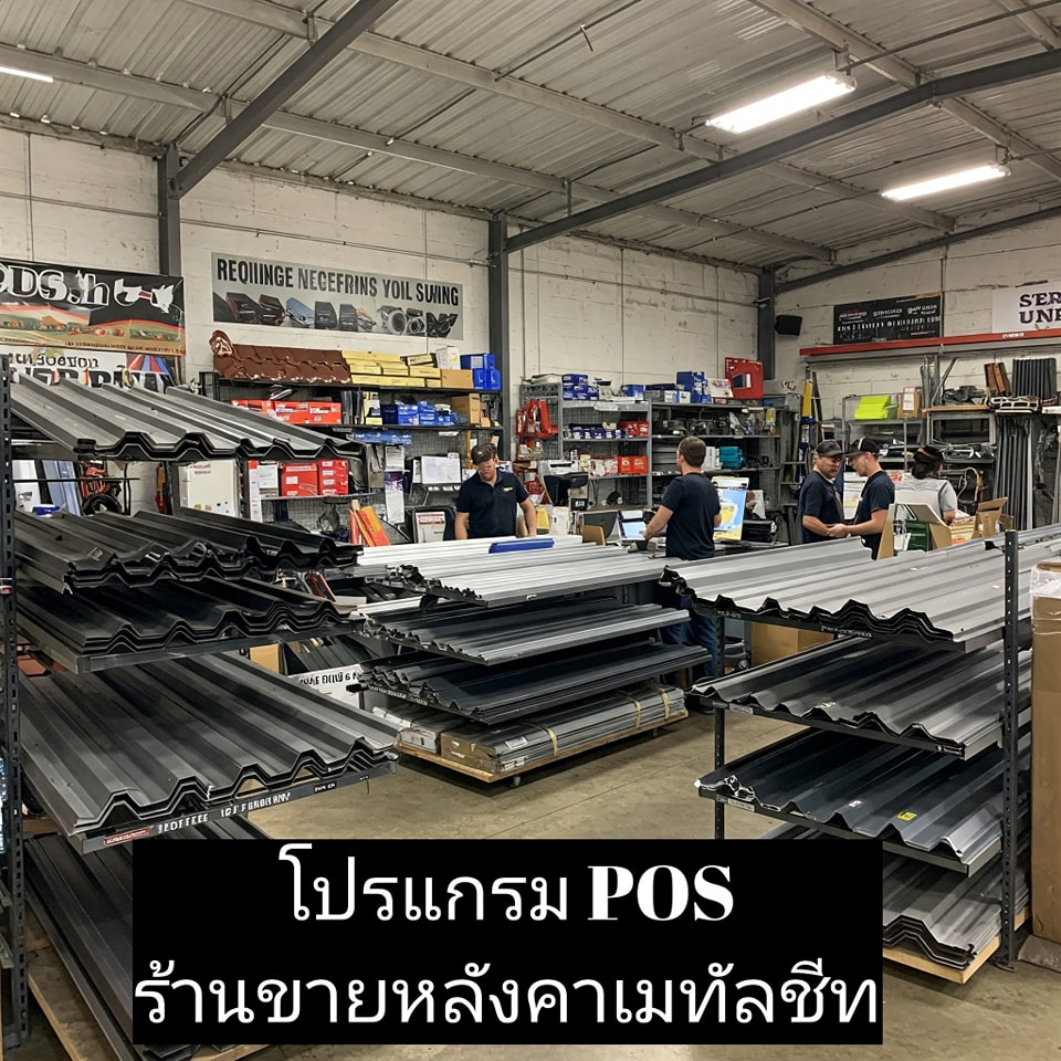 โปรแกรม POS ร้านขายหลังคาเมทัลชีท