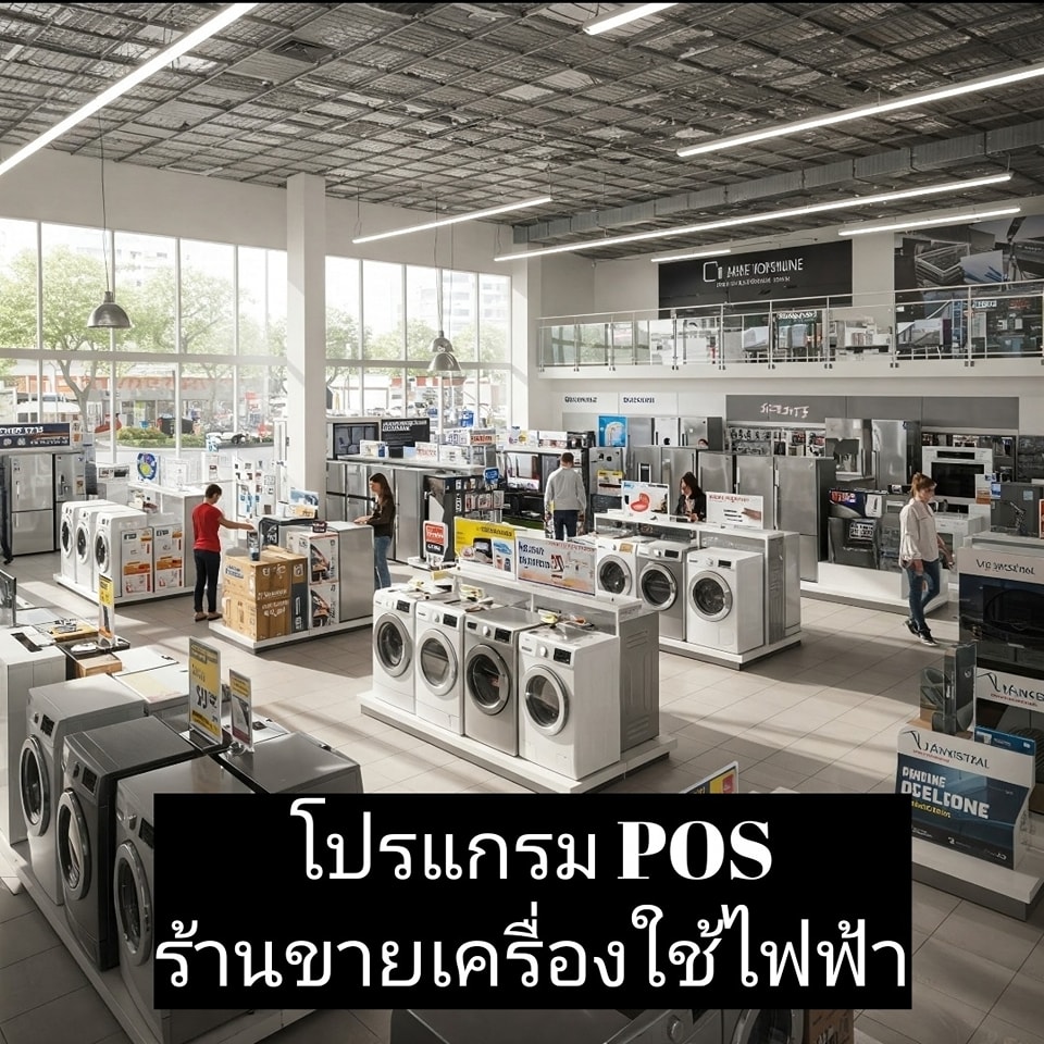 โปรแกรม POS ร้านขายเครื่องใช้ไฟฟ้า