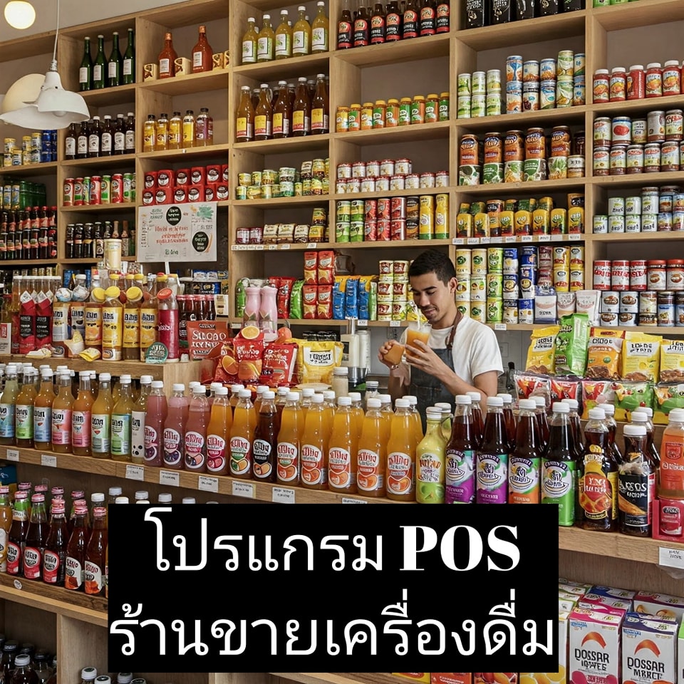 โปรแกรม POS ร้านขายเครื่องดื่ม