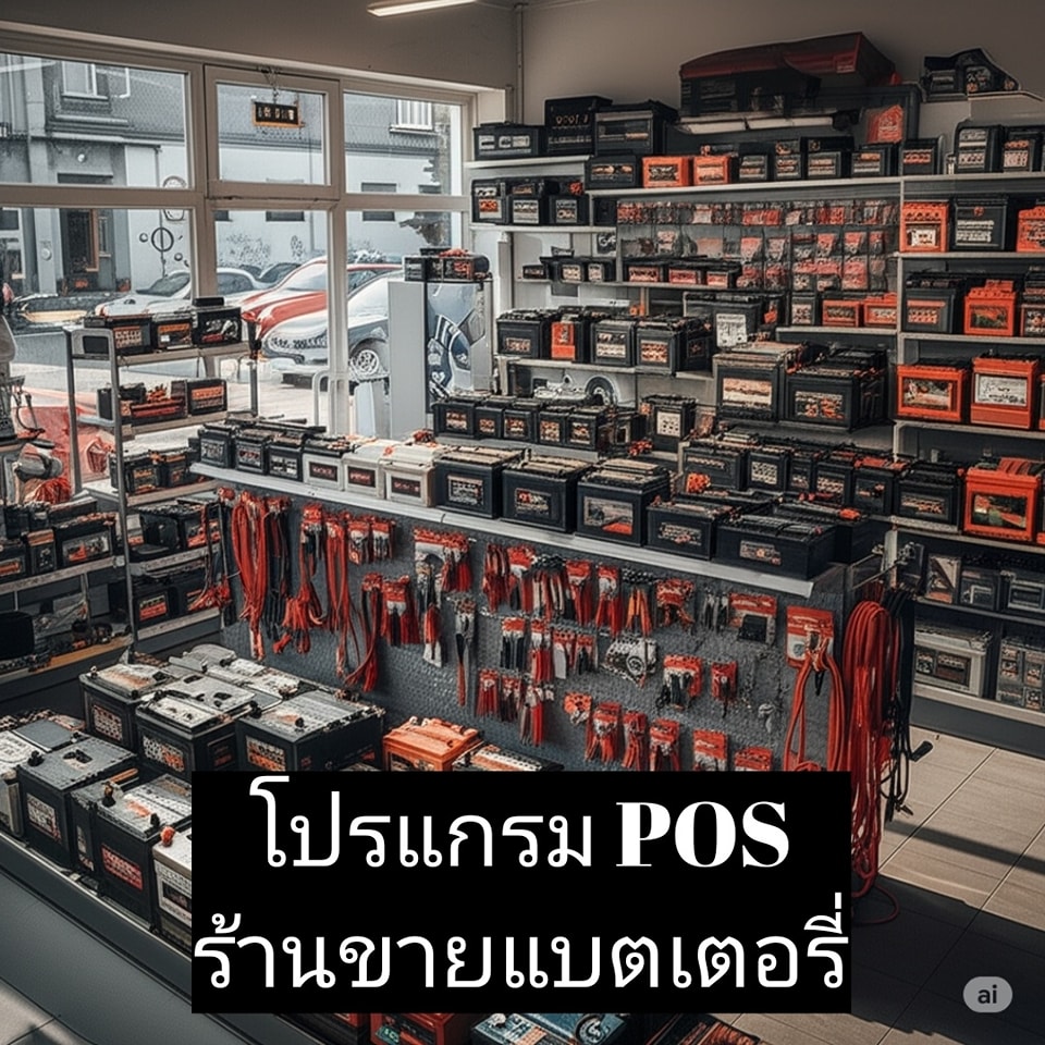 โปรแกรม POS ร้านขายแบตเตอรี่รถยนต์