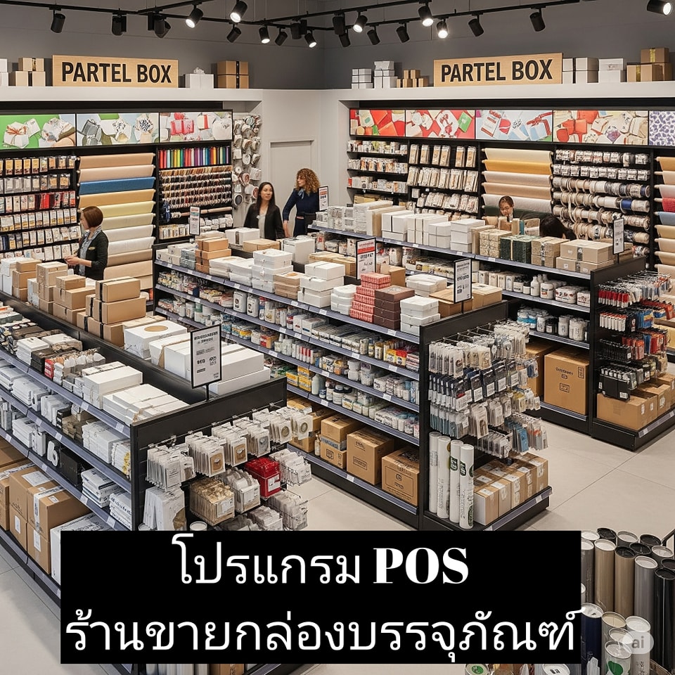 โปรแกรม POS ร้านขายกล่องบรรจุภัณฑ์