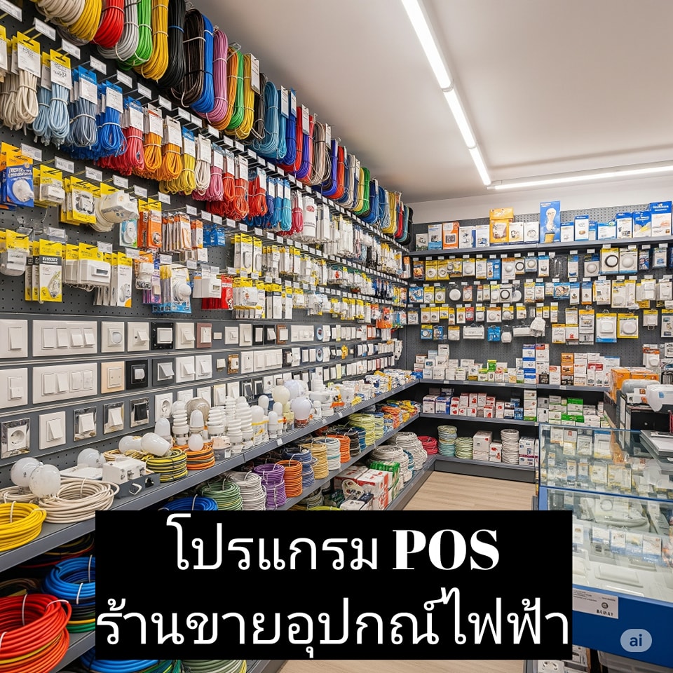 โปรแกรม POS ร้านขายอุปกรณ์ไฟฟ้า