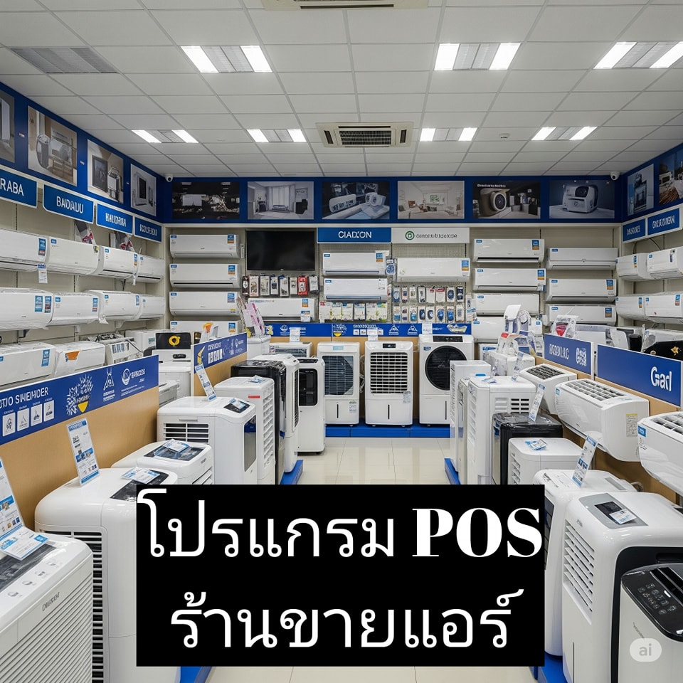 โปรแกรม POS ร้านขายแอร์