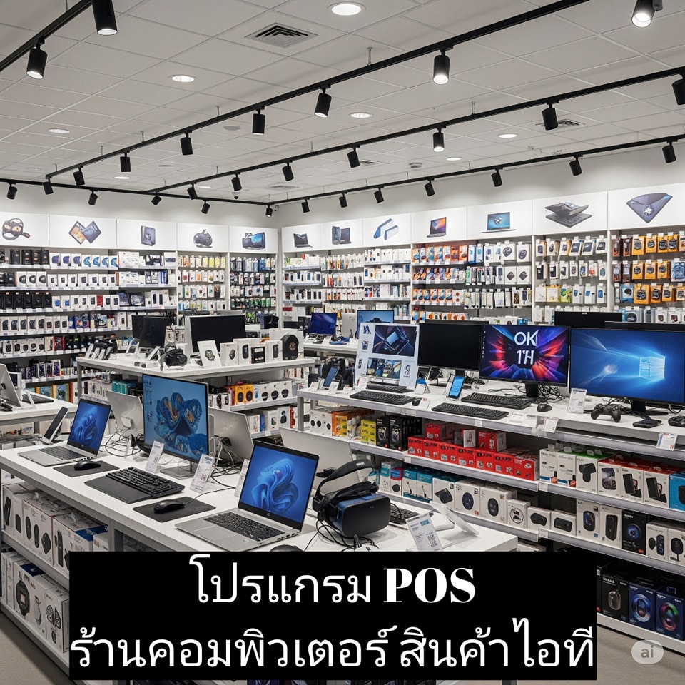 โปรแกรม POS ร้านคอมพิวเตอร์