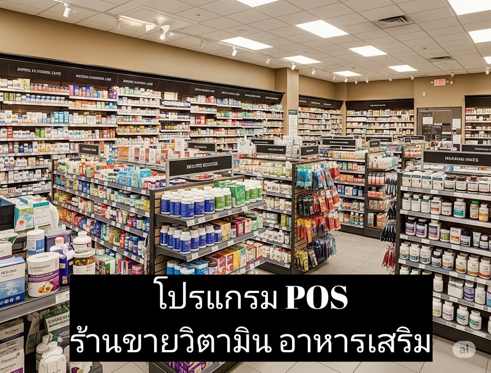 โปรแกรม POS ร้านขายวิตามิน อาหารเสริม