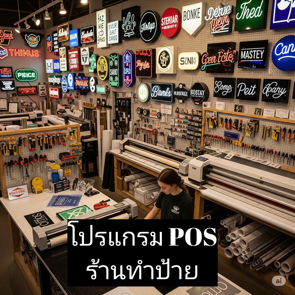 โปรแกรม POS ร้านทำป้าย