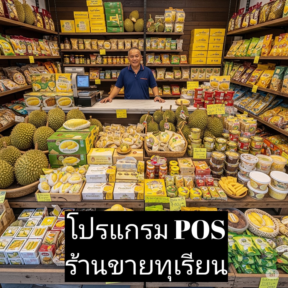 โปรแกรม POS ร้านขายทุเรียน