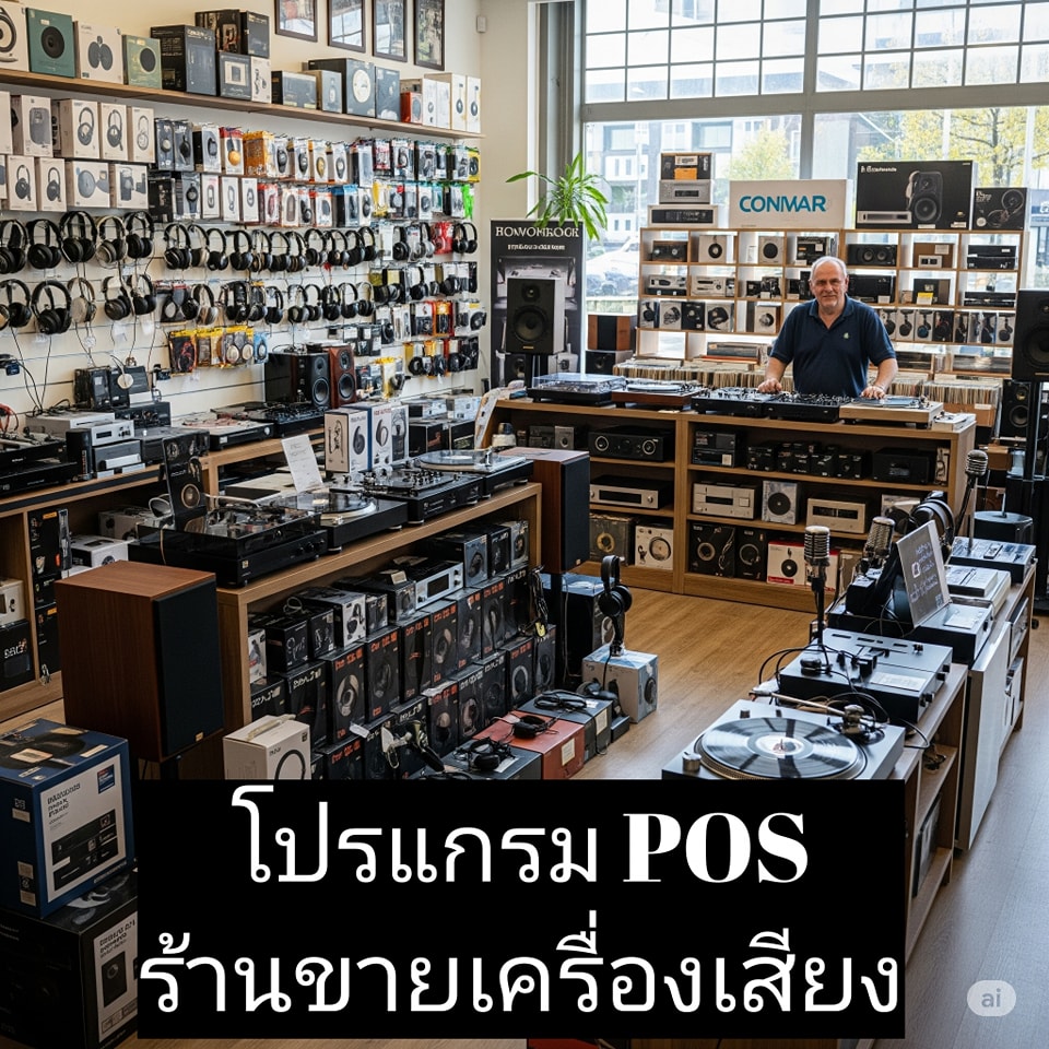 โปรแกรม POS ร้านขายเครื่องเสียง