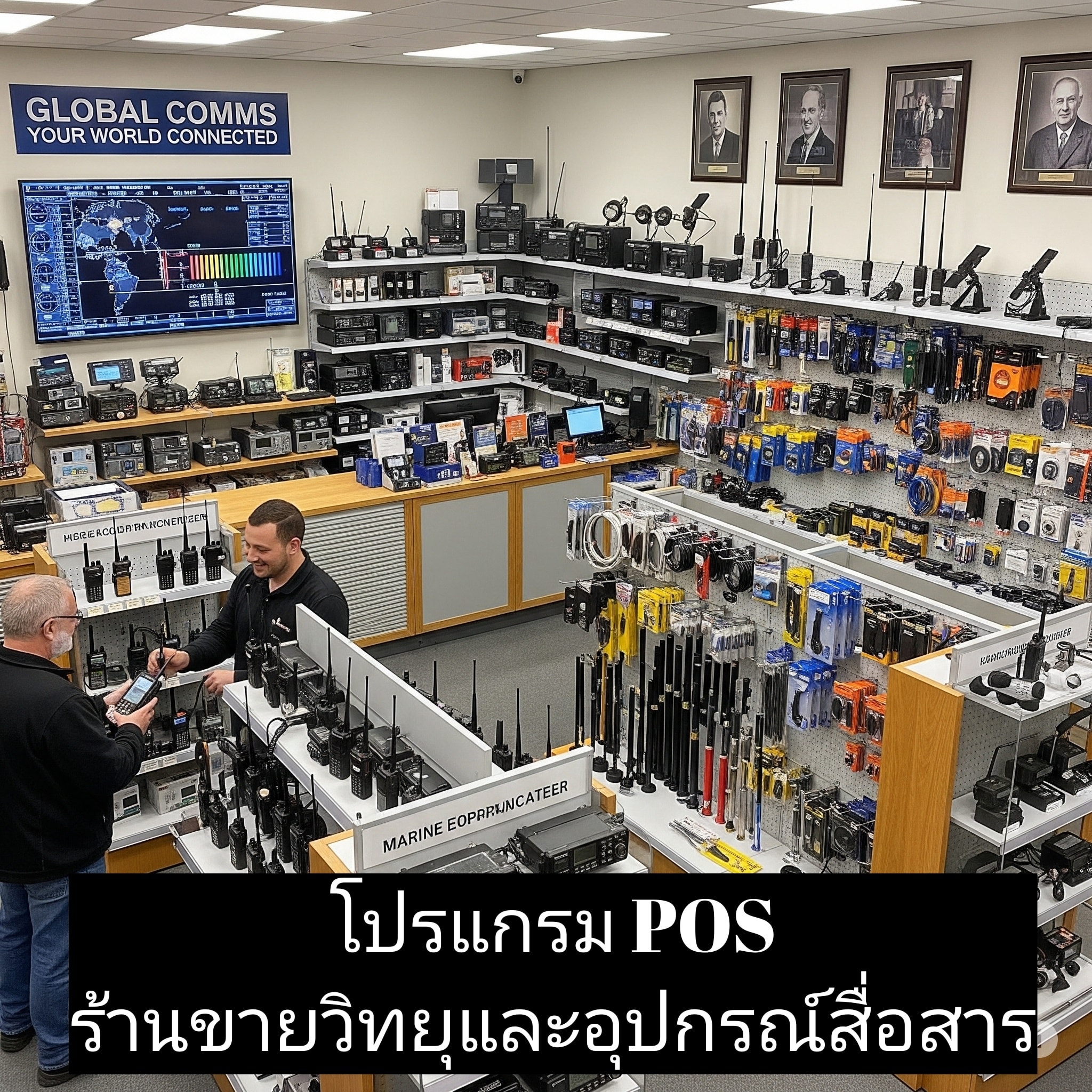 โปรแกรม POS ร้านวอลวิทยุและอุปกรณ์สื่อสาร