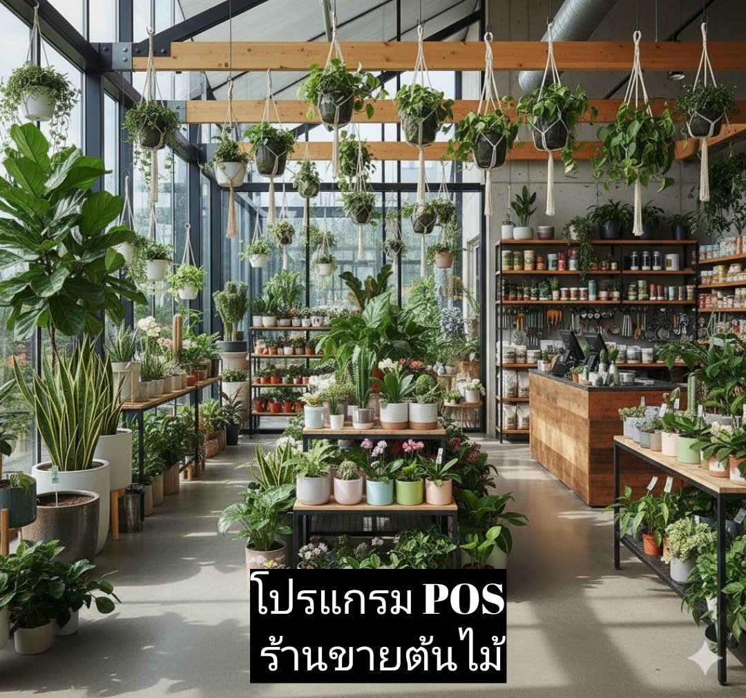 โปรแกรม POS ร้านขายต้นไม้