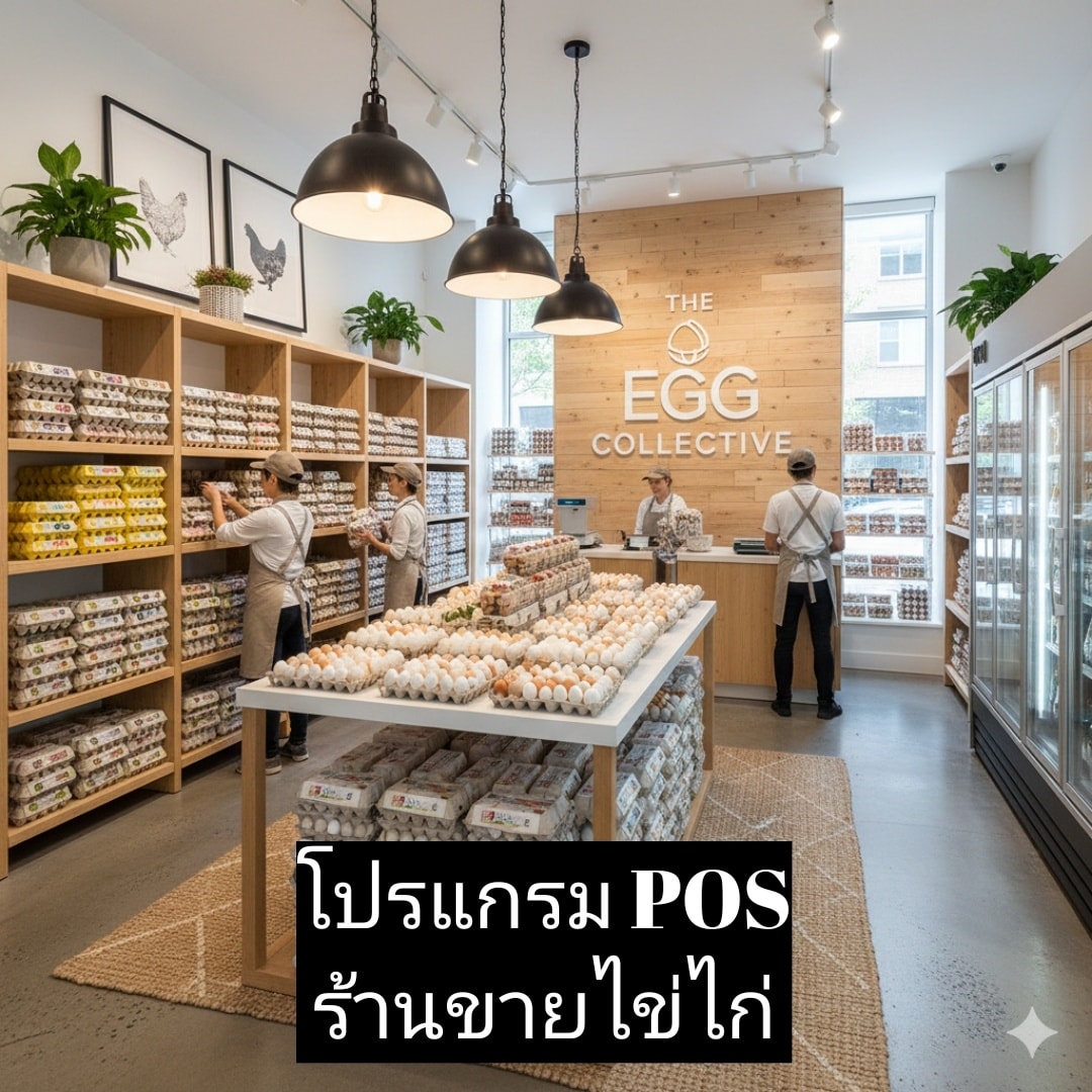โปรแกรม POS ร้านขายไข่ไก่