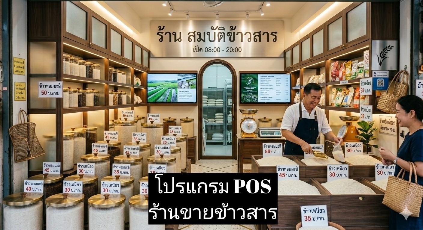 โปรแกรม POS ร้านขายข้าวสาร