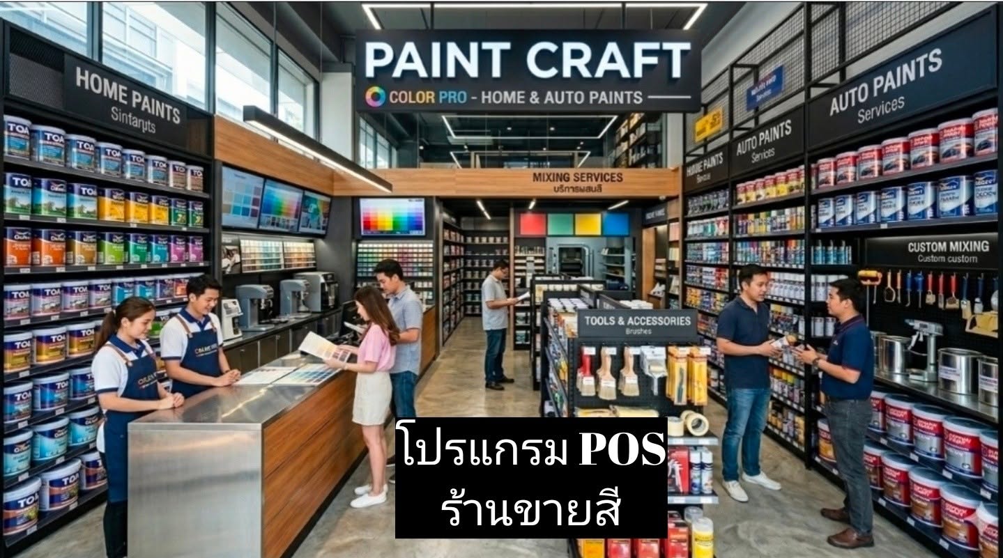 โปรแกรม POS ร้านขายสี