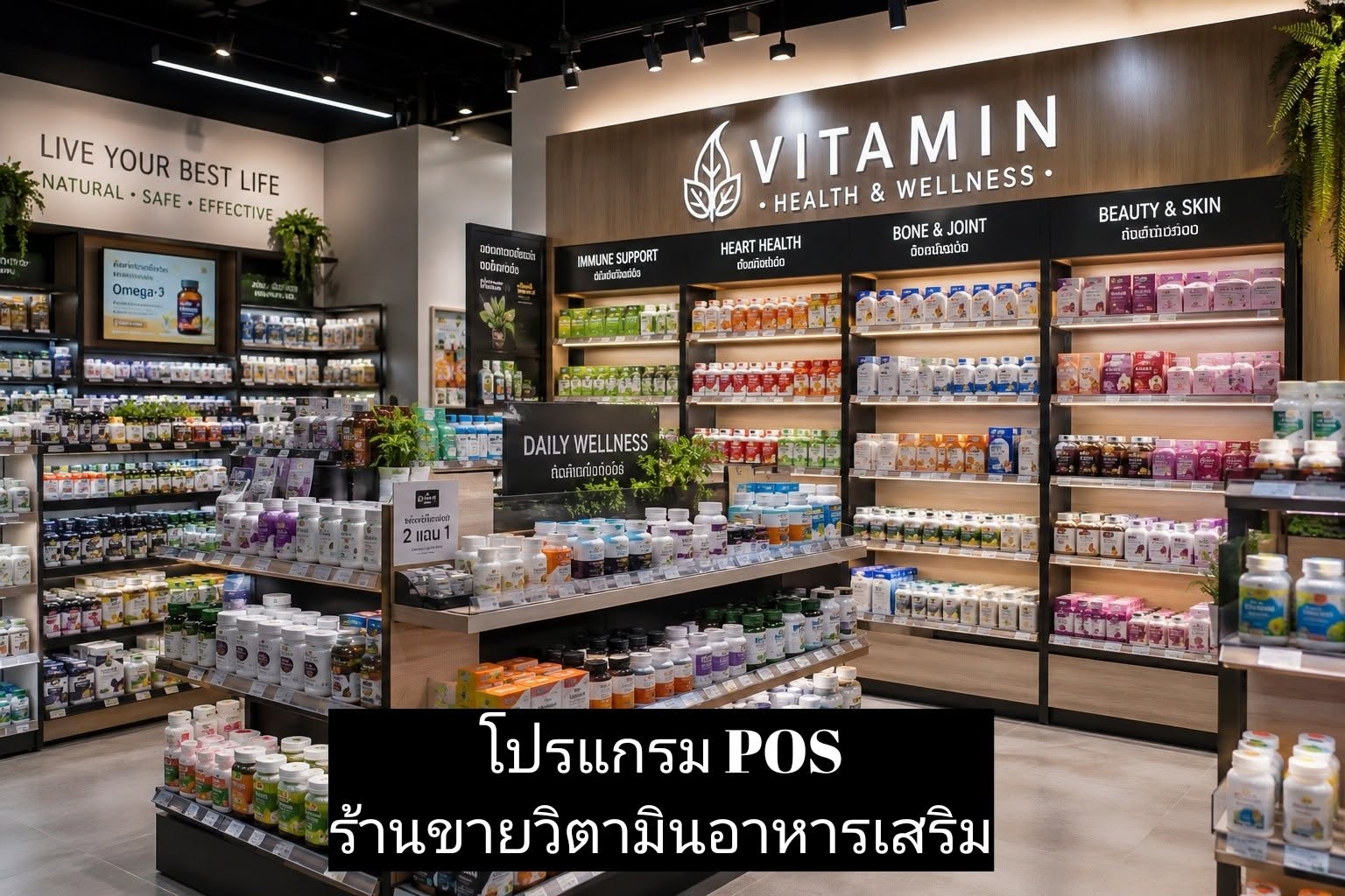 โปรแกรม POS ร้านวิตามิน อาหารเสริม