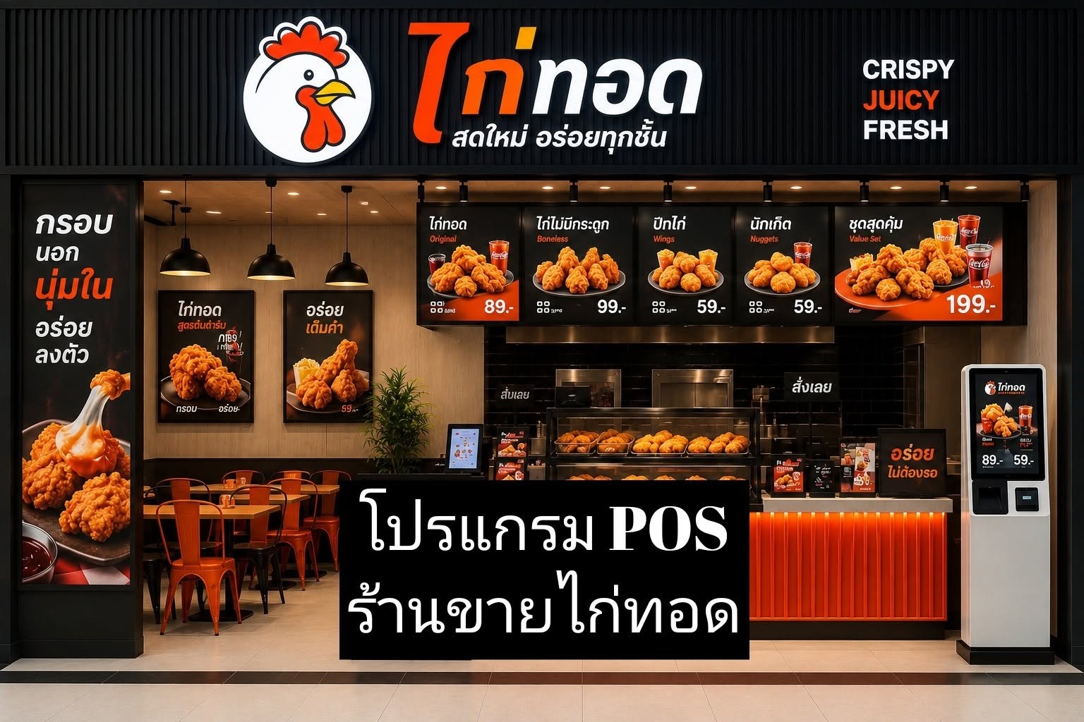 โปรแกรม POS ร้านขายไก่ทอด