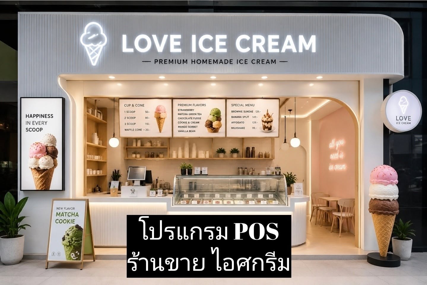 โปรแกรม POS ร้านขายไอศกริม