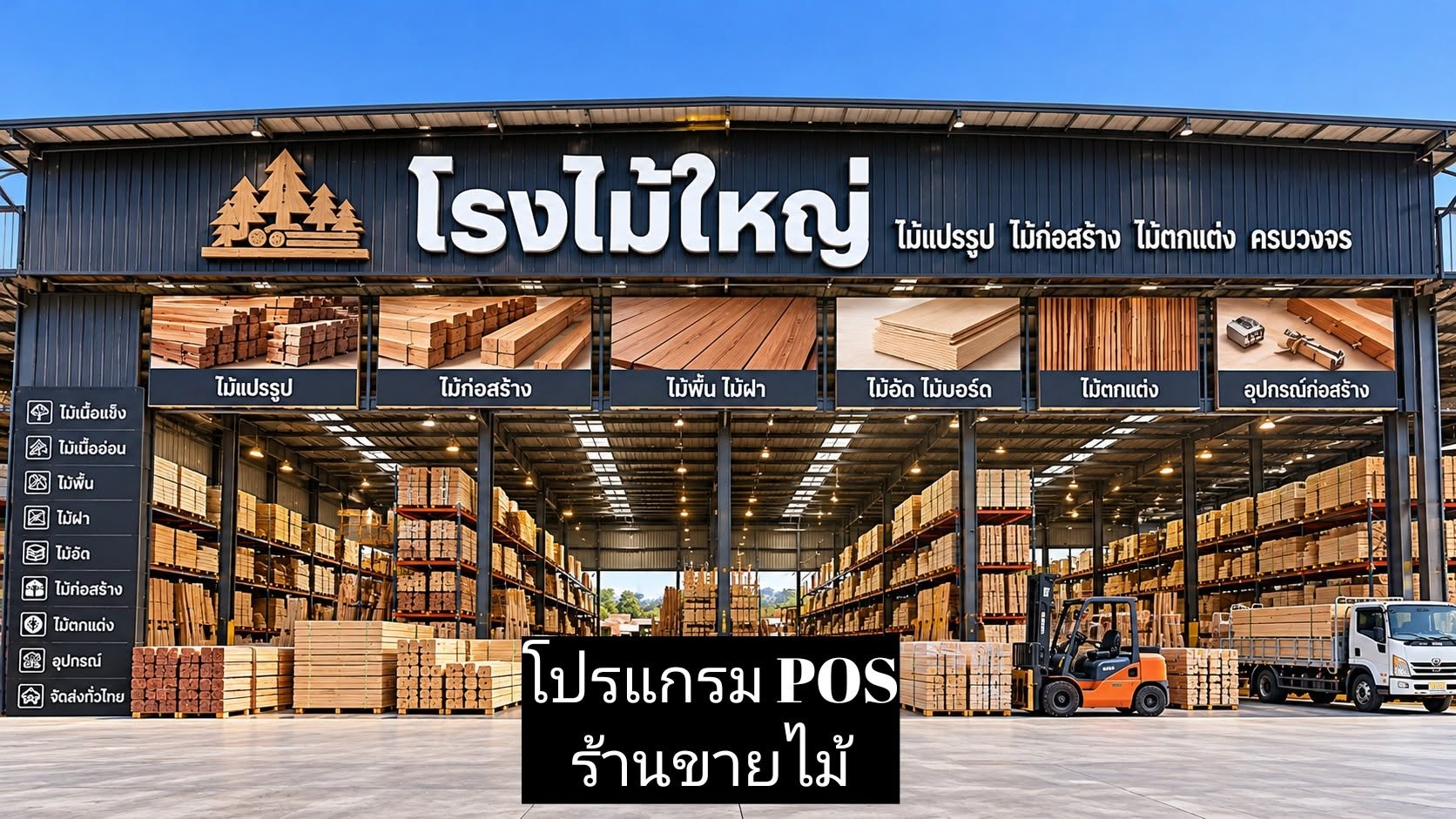โปรแกรม POS ร้านขายไม้
