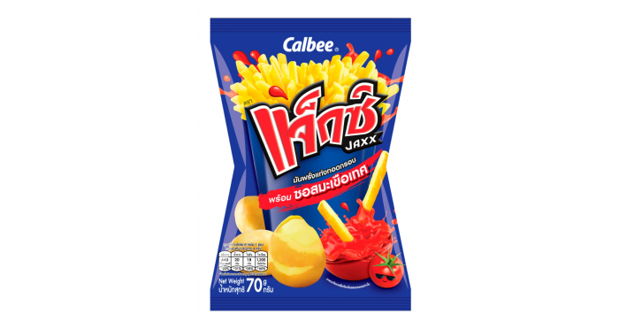 แจ็กซ์ มันฝรั่งแท่งทอดกรอบ พร้อมซอสมะเขือเทศ 70 ก.